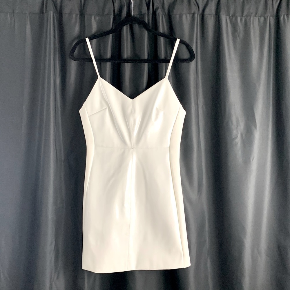 Ronny Kobo White Mini Dress Size: Medium